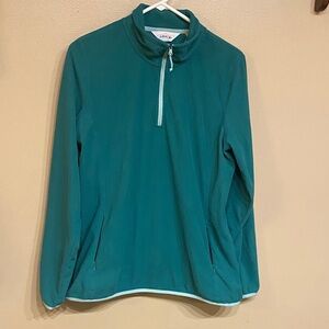 Orvis Teal Quarter-Zip Sweatshirt